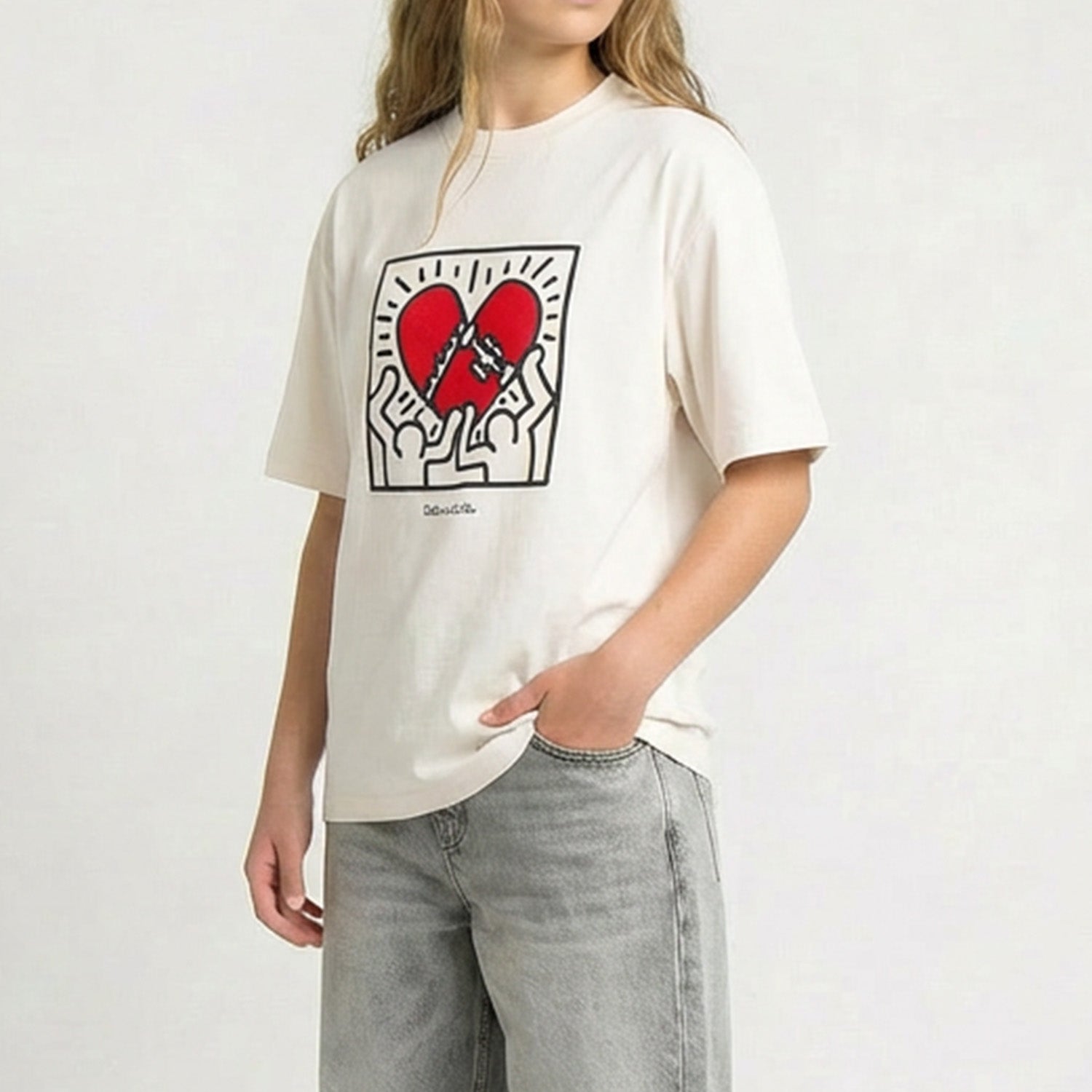 REMERA OVERSIZE SK8LOVE -  OFFWHITE